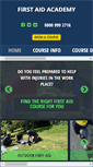 Mobile Screenshot of firstaidacademy.co.uk