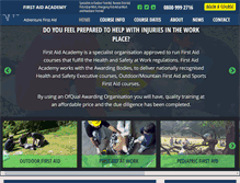 Tablet Screenshot of firstaidacademy.co.uk