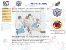 Tablet Screenshot of firstaidacademy.co.za